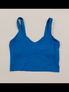 lululemon athletica Cropped Blue Align Tank Top - Size: 8